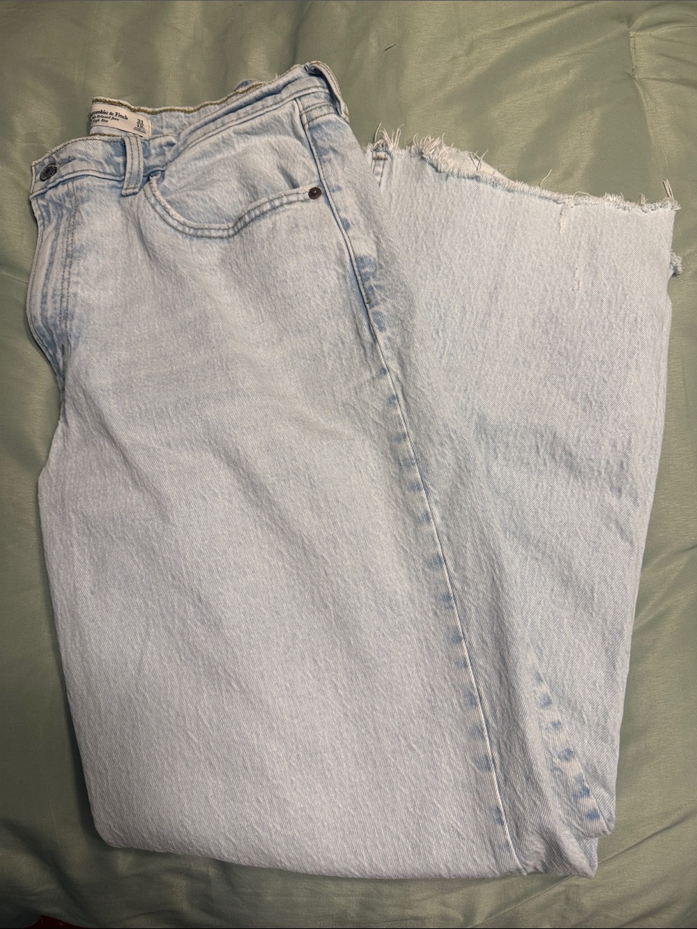Abercrombie & Fitch Light Wash Straight Leg Jeans
